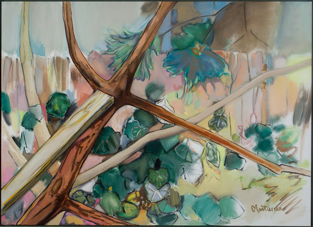 7. Crossed Branches, 2012,
36” x 50”
