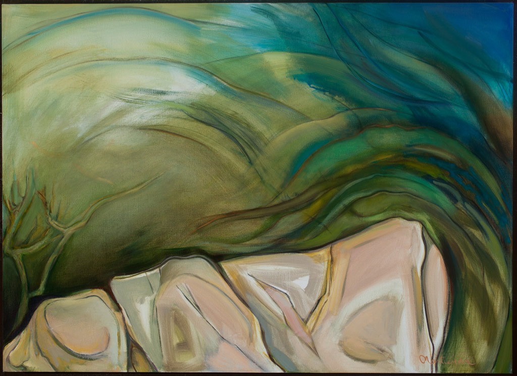 8. Reflected Waves, 2013,
36” x 50”
