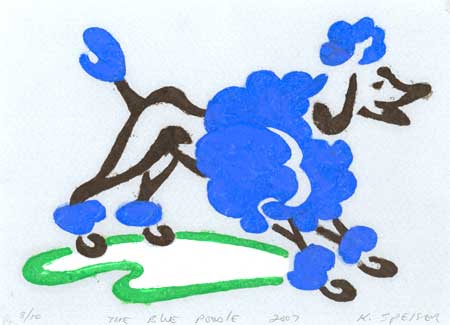 14. The Blue Poodle, 5" x 7"