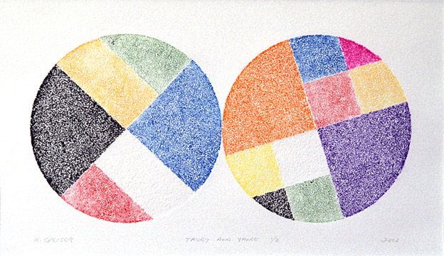 8. Trudy and Vance, 2002, Embossed print on Rag Paper, 11” x 15”