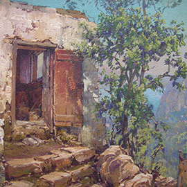 15. H.A. Dyer (1872 – 1943), <i>Open Ruins-Sorrento</i>, Watercolor 12" x 16"
