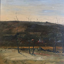 17. Elijah Baxter (1849 – 1939), <i>Autumn Landscape</i>, Oil on Canvas, 12" x 14"