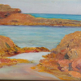 18. Eliza Baxter (1849 – 1935), <i>1912 – Newport</i>, Oil on Canvas, 6" x 10"