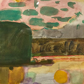 21. Florence Leif (1913 – 1968), <i>Bright Sun – Belgrade Lake Series </i>, Watercolor, 10" x 14"