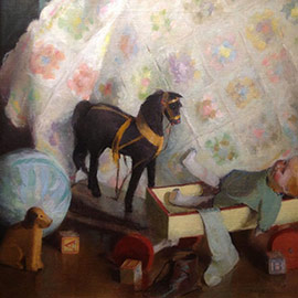 40. Mary Frazier Stafford (1895-1986), <i>Children’s Toys</i>,Oil on Canvas, 25" x 30"