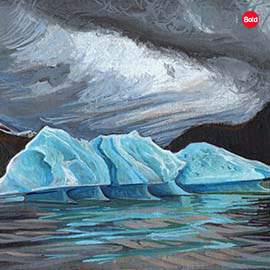 1. <i>Iceberg 1</i>, gouache. SOLD
