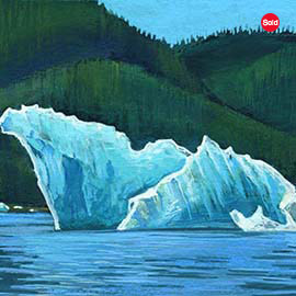 4. <i>Iceberg 4</i>, gouache. SOLD