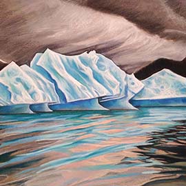 5. <i>Iceberg 1</i>, pastel, unframed.