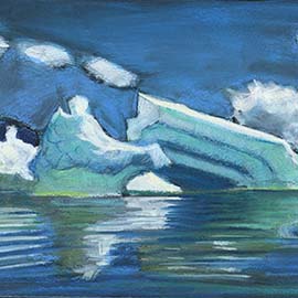8. <i>Iceberg 7</i>, pastel, unframed.