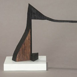 <i>Snooty</i>, 2012, polychrome wood, 8.5" x 12" x 2.5"