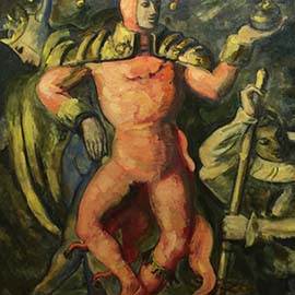 5. James Herbert (1896-1970), Signed Verso, 1947, <i>The Jester</i> Oil on Canvas, 50" x 40"