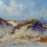 Arthur Diehl (1870 -1929), Dune Scene , Oil on canvas 8” x 12”