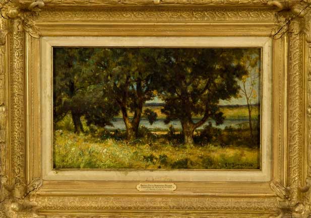 11.C.W. STETSON (1858 - 1911), “Along the road, 1878”, Watercolor, 6" x 11"