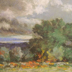 Arthur Douglas (1860 – 1949), Neighborhood Field, Pastel 6" x 8", $350.