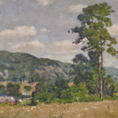 Frank Mathewson (1862 – 1941), The Hills of Kent, 1924, Watercolor on Board 15" x20", $450. unframed