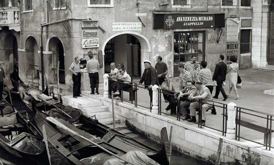 Slow Day for Gondoliers, Limited Edition Print of 20, 11" x 14"