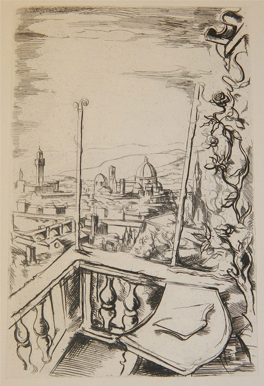 16. UNSIGNED, Untitled (Il Duomo), Etching 6.5" x 4.25" $10. 