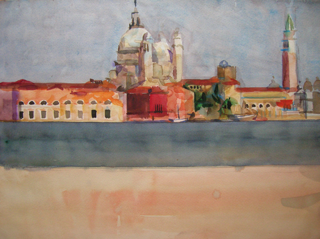 9. GORDON PEERS (1909 - 1988), Canal View of San Marco, Watercolor 15" x 20" Framed. $2,200.