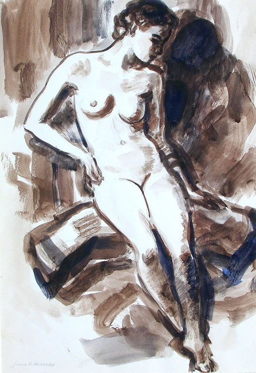 Nude Series 1341 - In a Brown Study,  $100